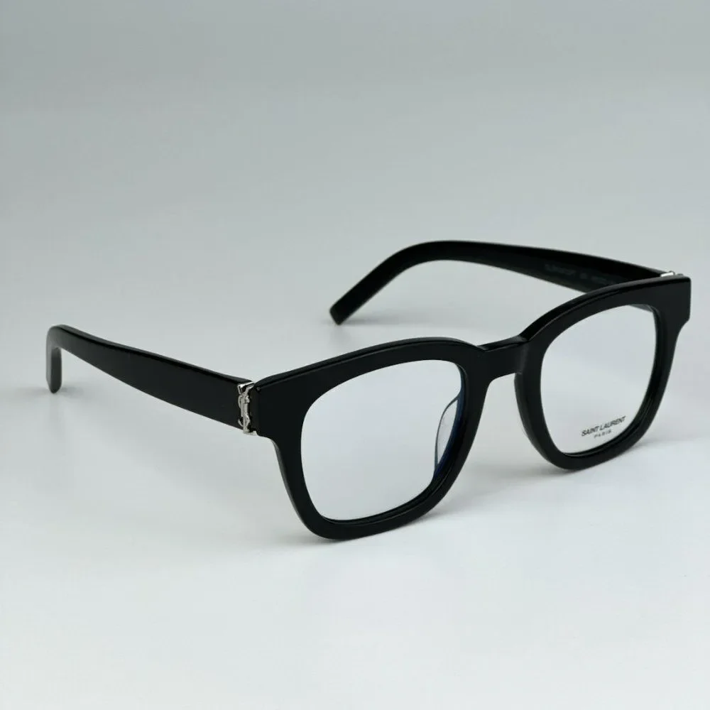 NEW Saint Laurent SLM124 OPT 001 Black Cat Eye Unisex Eyeglasses - Picture 5 of 11